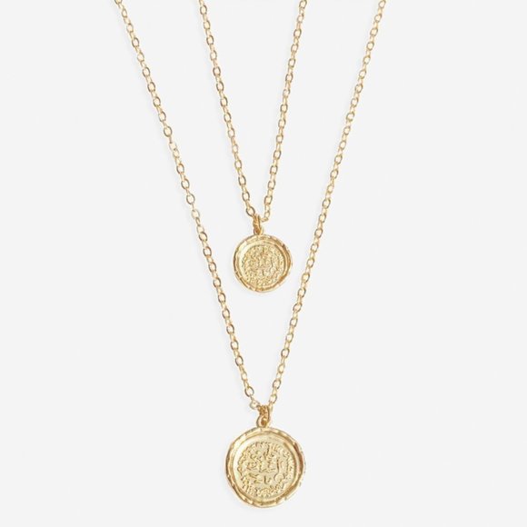 Amber Sceats Jewelry - NEW! AMBER SCEATS Double Coin Necklace
